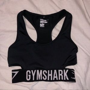 Gymshark Fit Sports Bra Black White XS